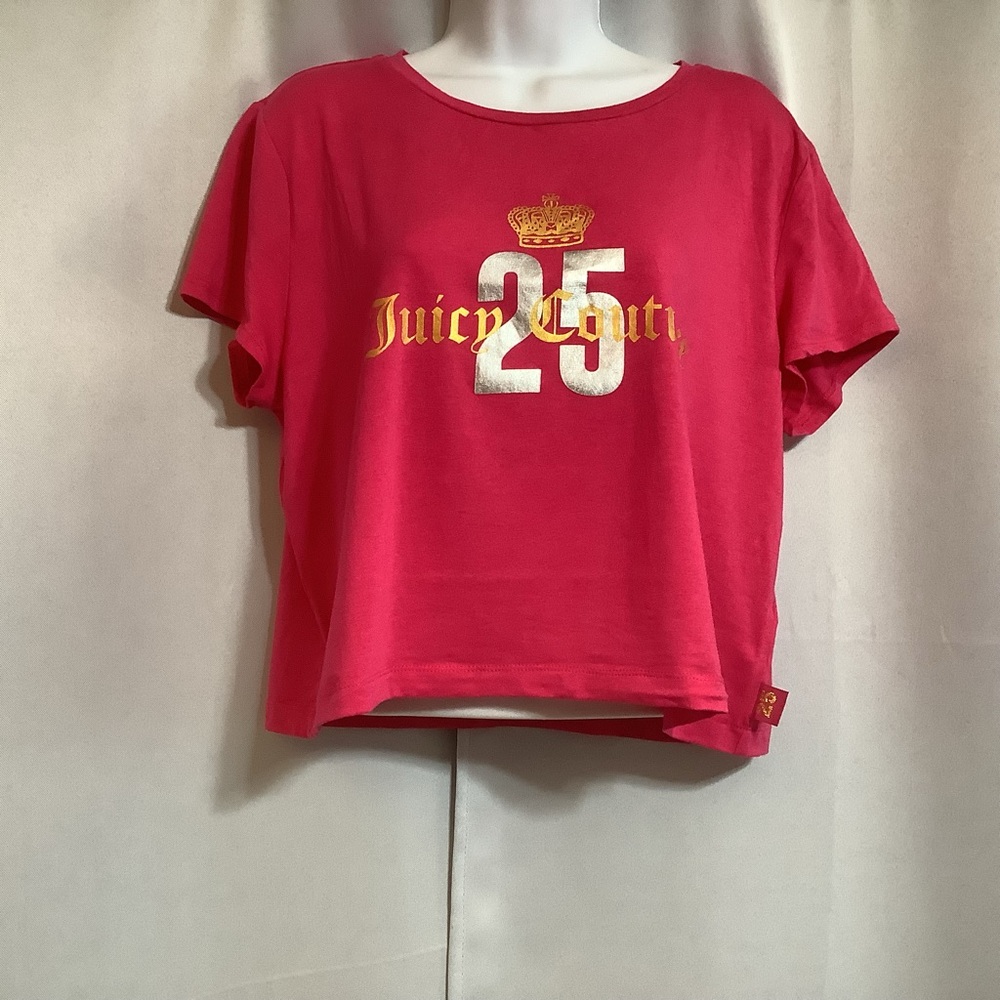 Juicy Couture T-Shirt Women’s Size Large 25 Anniversary Limited Edition Pink